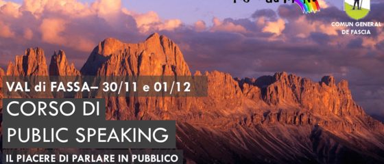 corso comunicazione public speaking fassa