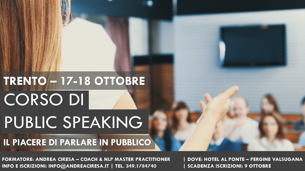 public speaking Trento